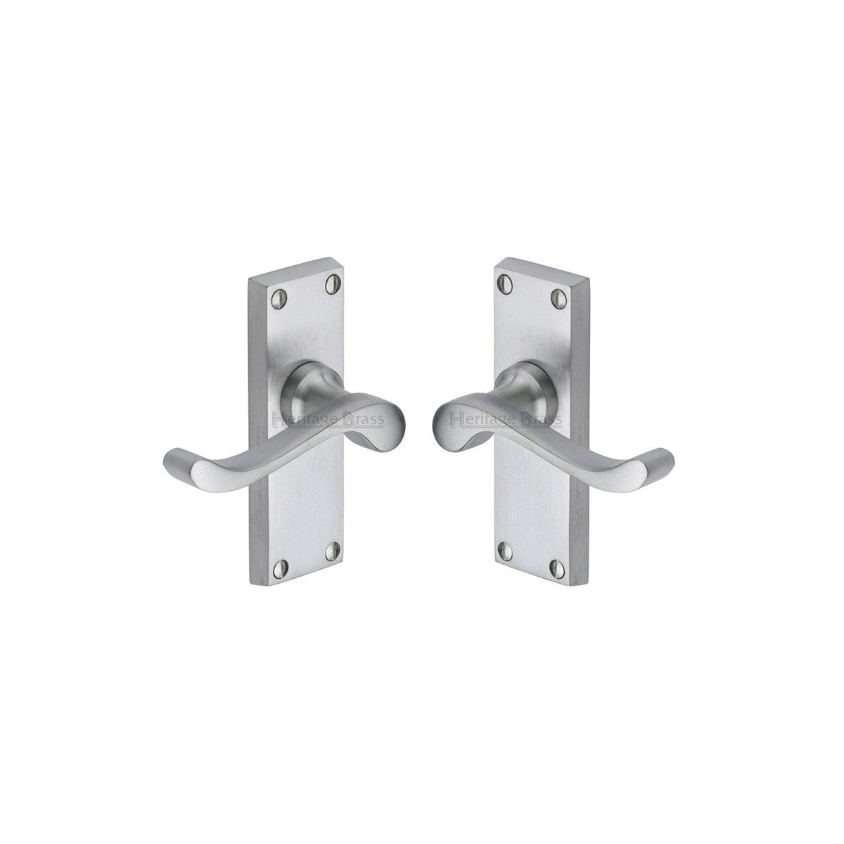 Bedford Short Door Handle on Plate by M Marcus - Heritage Brass