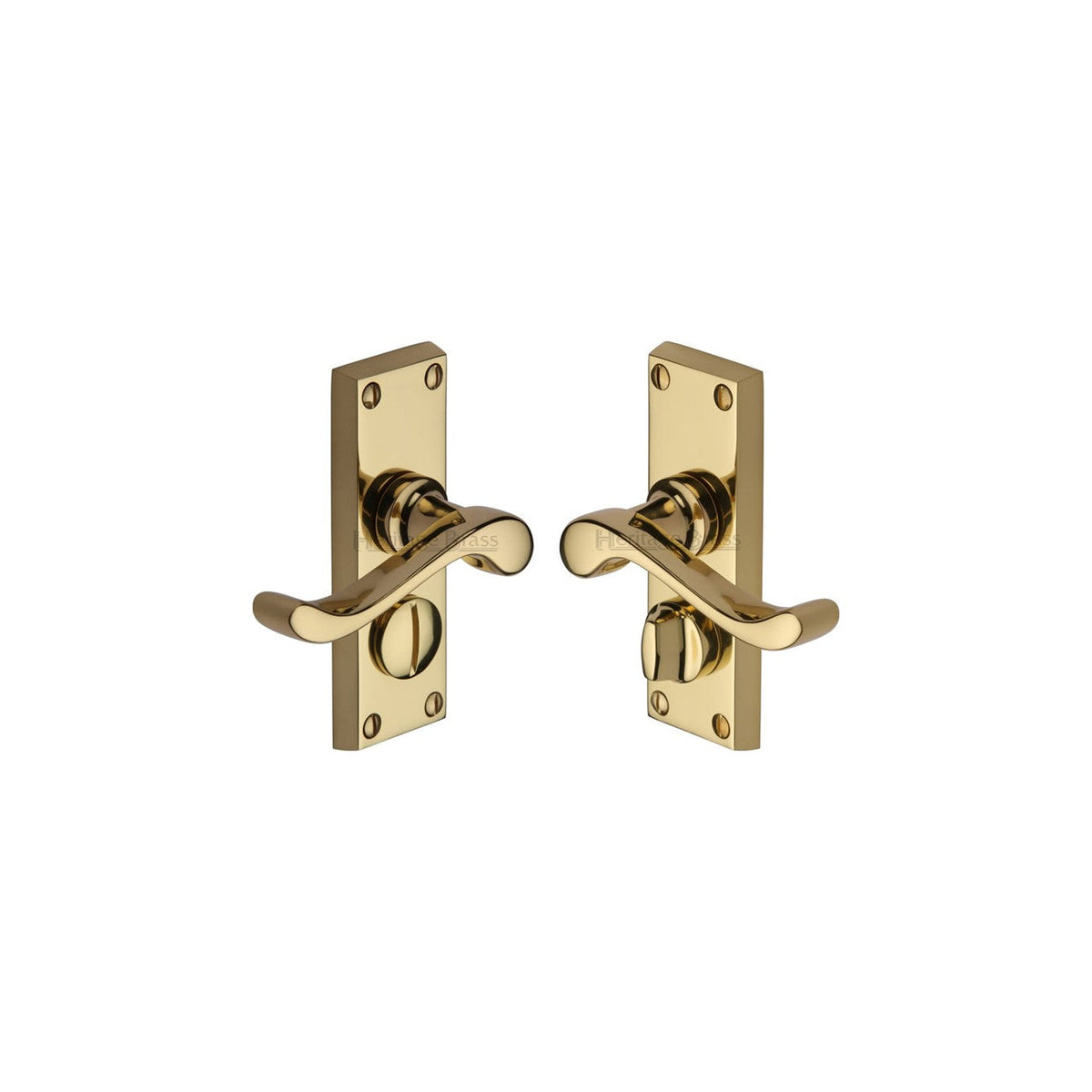 Bedford Short Door Handle on Plate by M Marcus - Heritage Brass