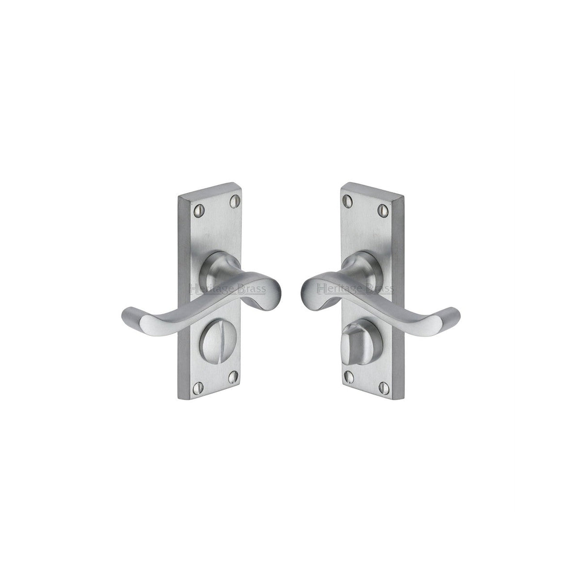 Bedford Short Door Handle on Plate by M Marcus - Heritage Brass