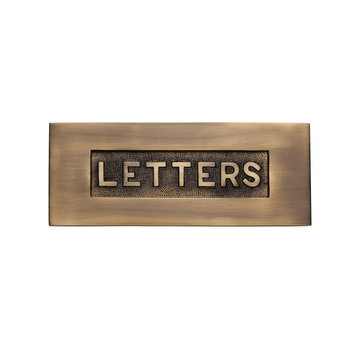 Embossed Letterplate by M Marcus - Heritage Brass