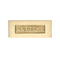 Embossed Letterplate by M Marcus - Heritage Brass