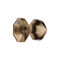 Octagon Center Door Knob by M Marcus - Heritage Brass
