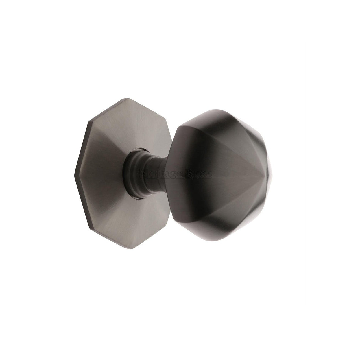 Octagon Center Door Knob by M Marcus - Heritage Brass