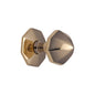 Octagon Center Door Knob by M Marcus - Heritage Brass