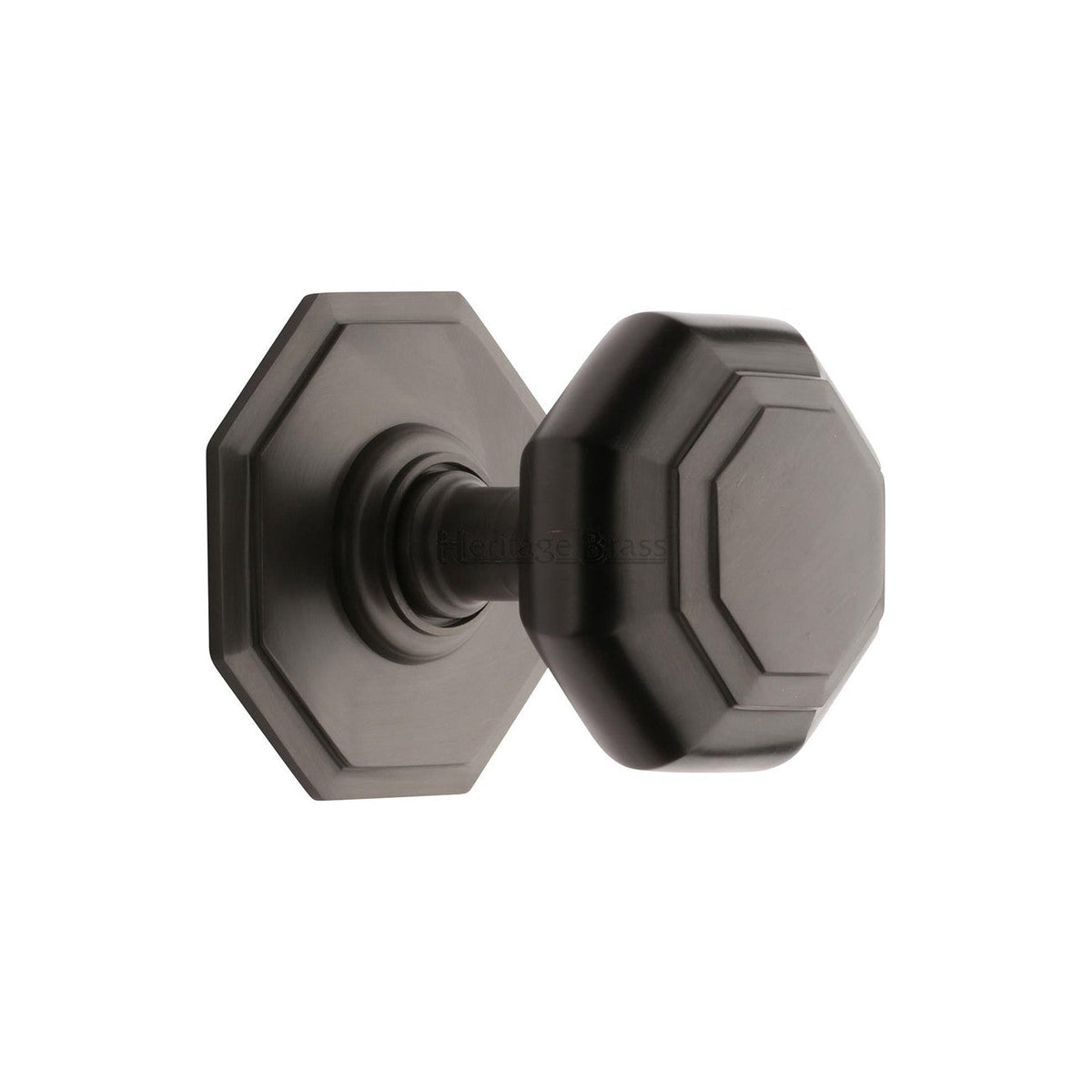 3"� Octagon Center Door Knob by M Marcus - Heritage Brass