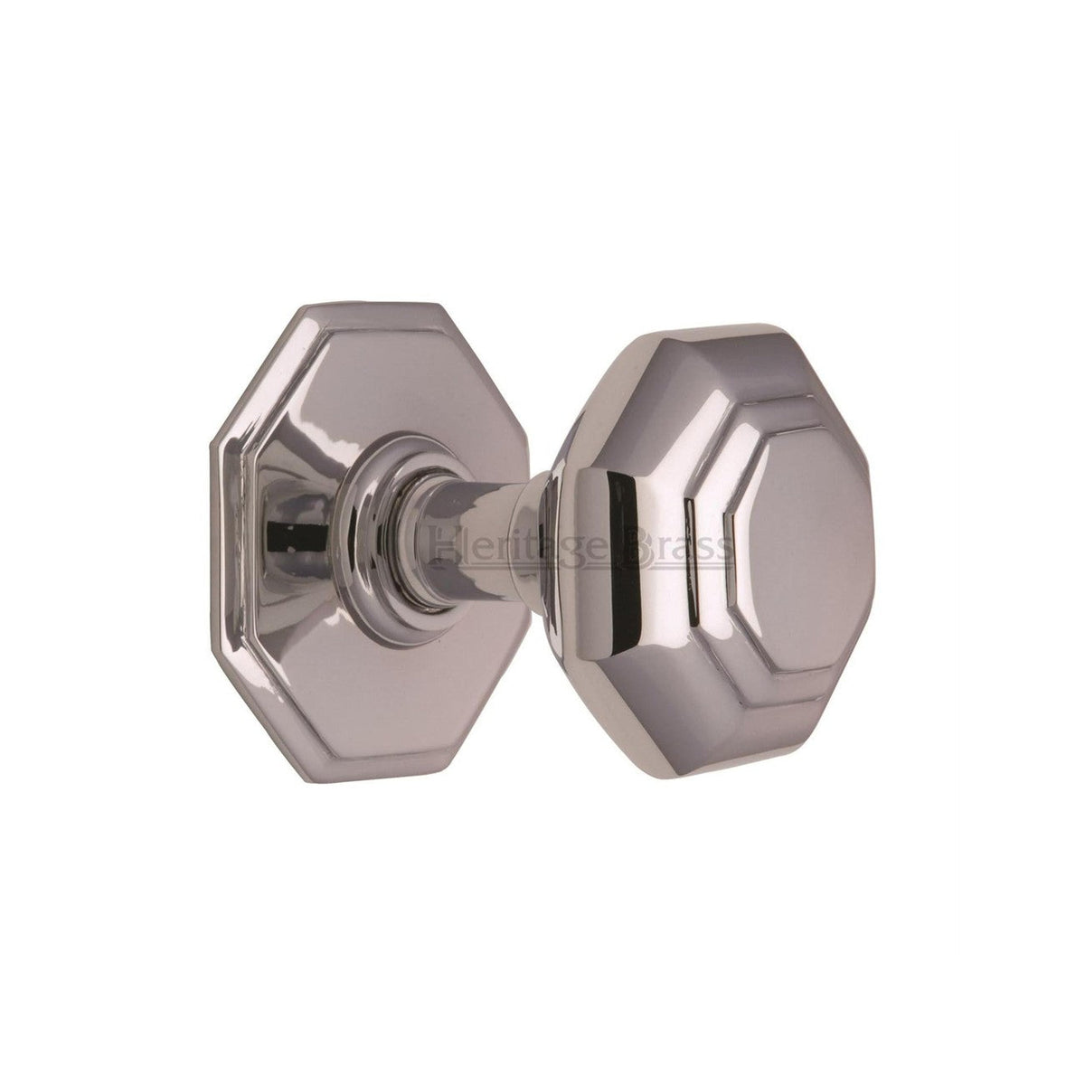 3"� Octagon Center Door Knob by M Marcus - Heritage Brass
