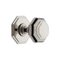 3" Octagon Center Door Knob by M Marcus - Heritage Brass