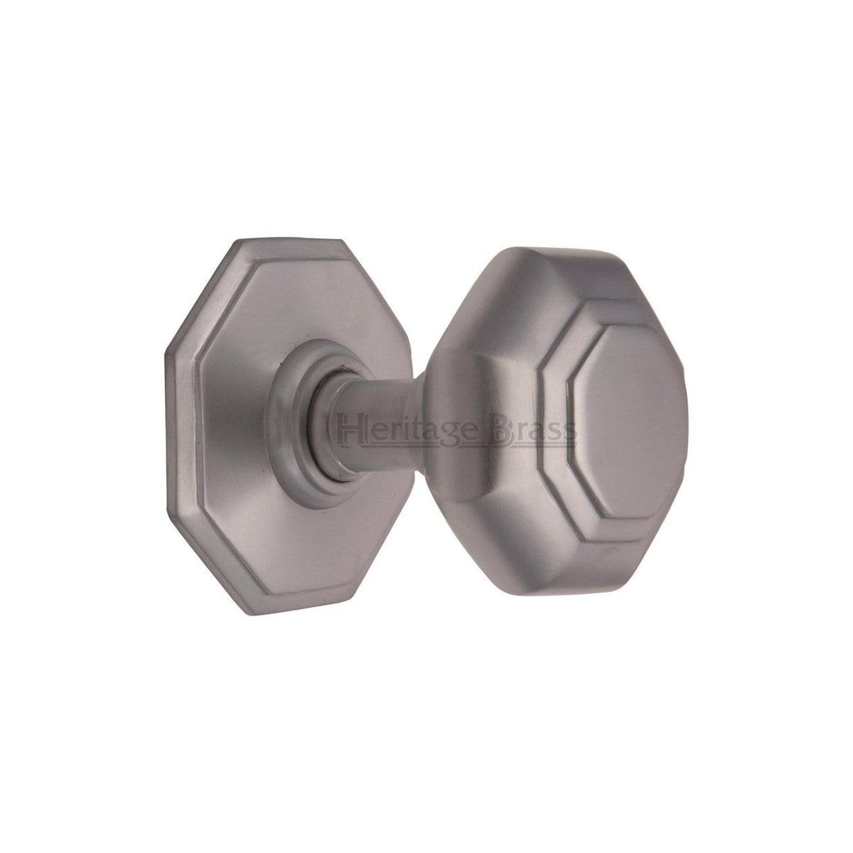 3"� Octagon Center Door Knob by M Marcus - Heritage Brass