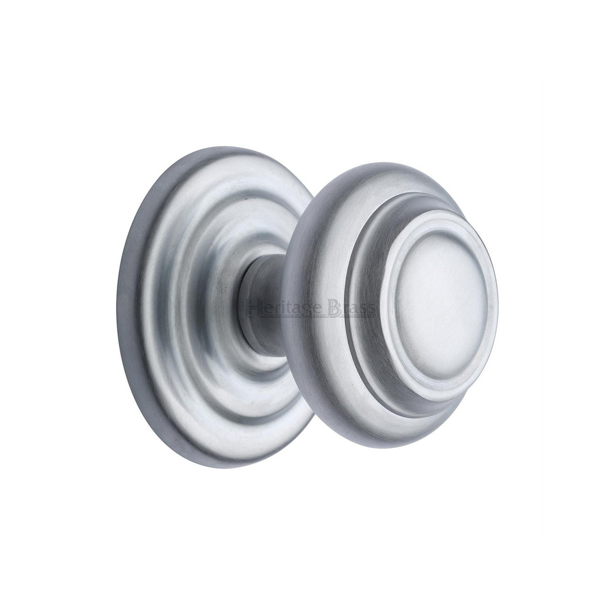 Stepped Round Centre Door Knob by M Marcus - Heritage Brass