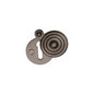 Standard Covered Key Escutcheon Reeded - V972 by M Marcus - Heritage Brass
