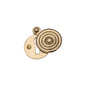 Standard Covered Key Escutcheon Reeded - V972 by M Marcus - Heritage Brass