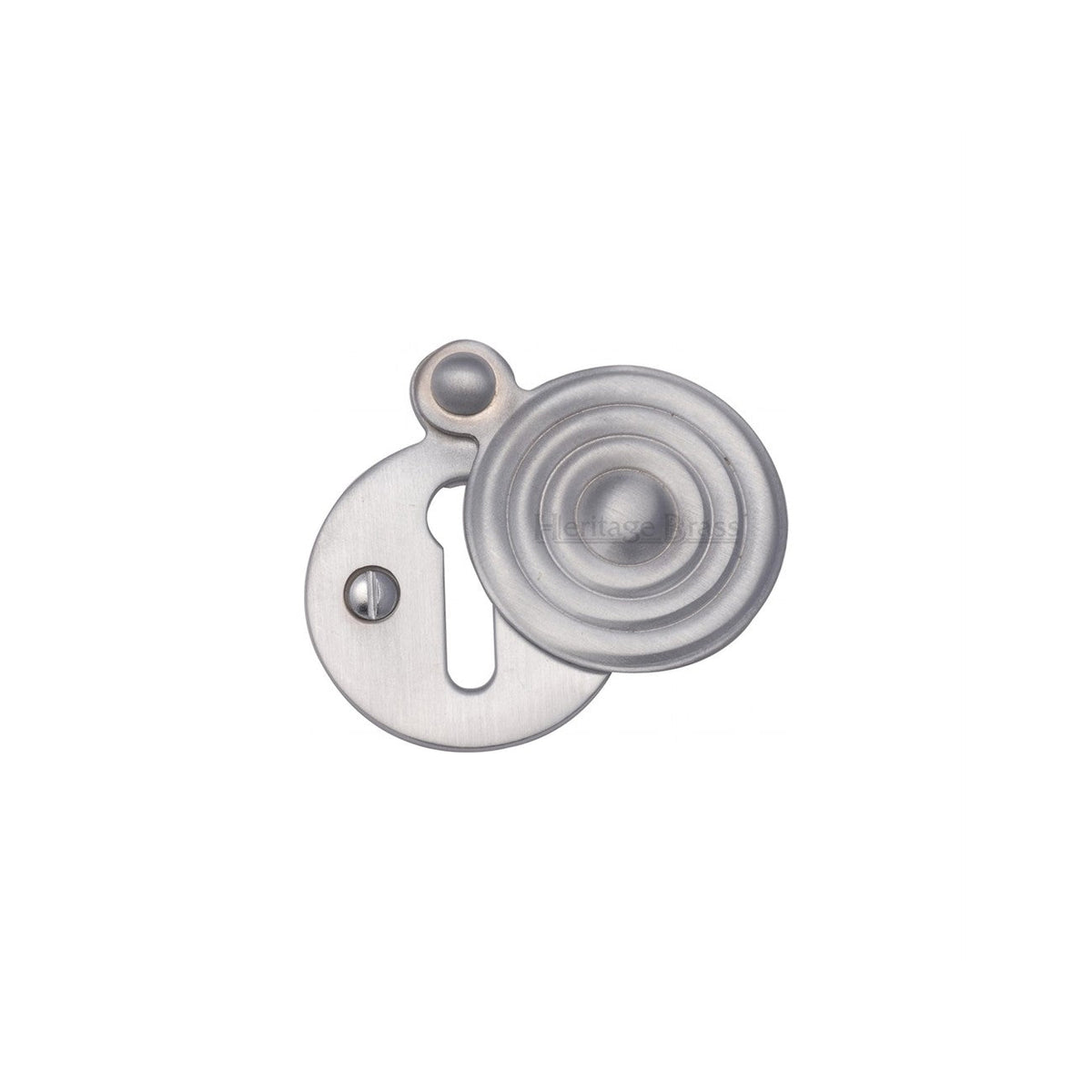 Standard Covered Key Escutcheon Reeded - V972 by M Marcus - Heritage Brass