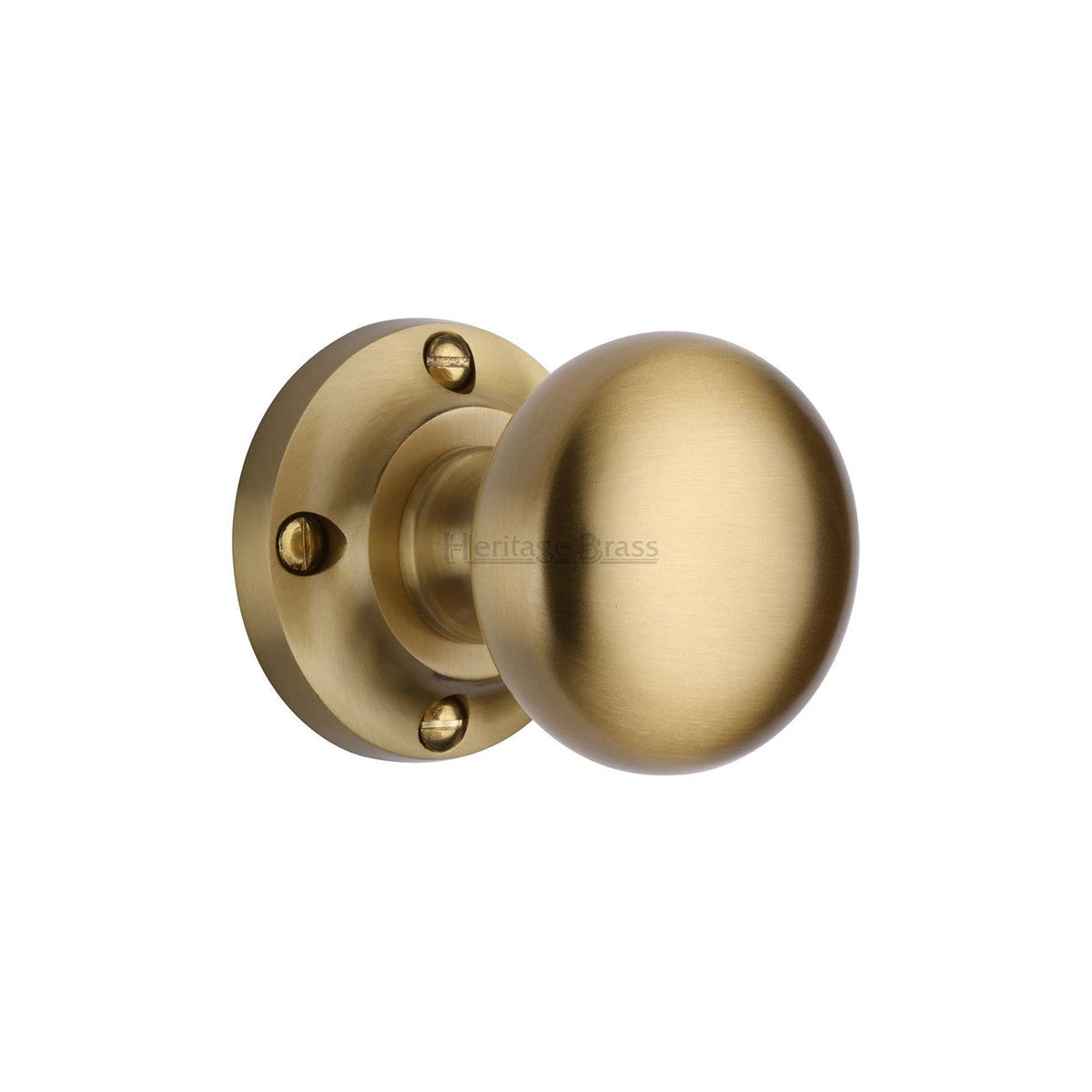 Victoria Door Knob on Rose by M Marcus - Heritage Brass