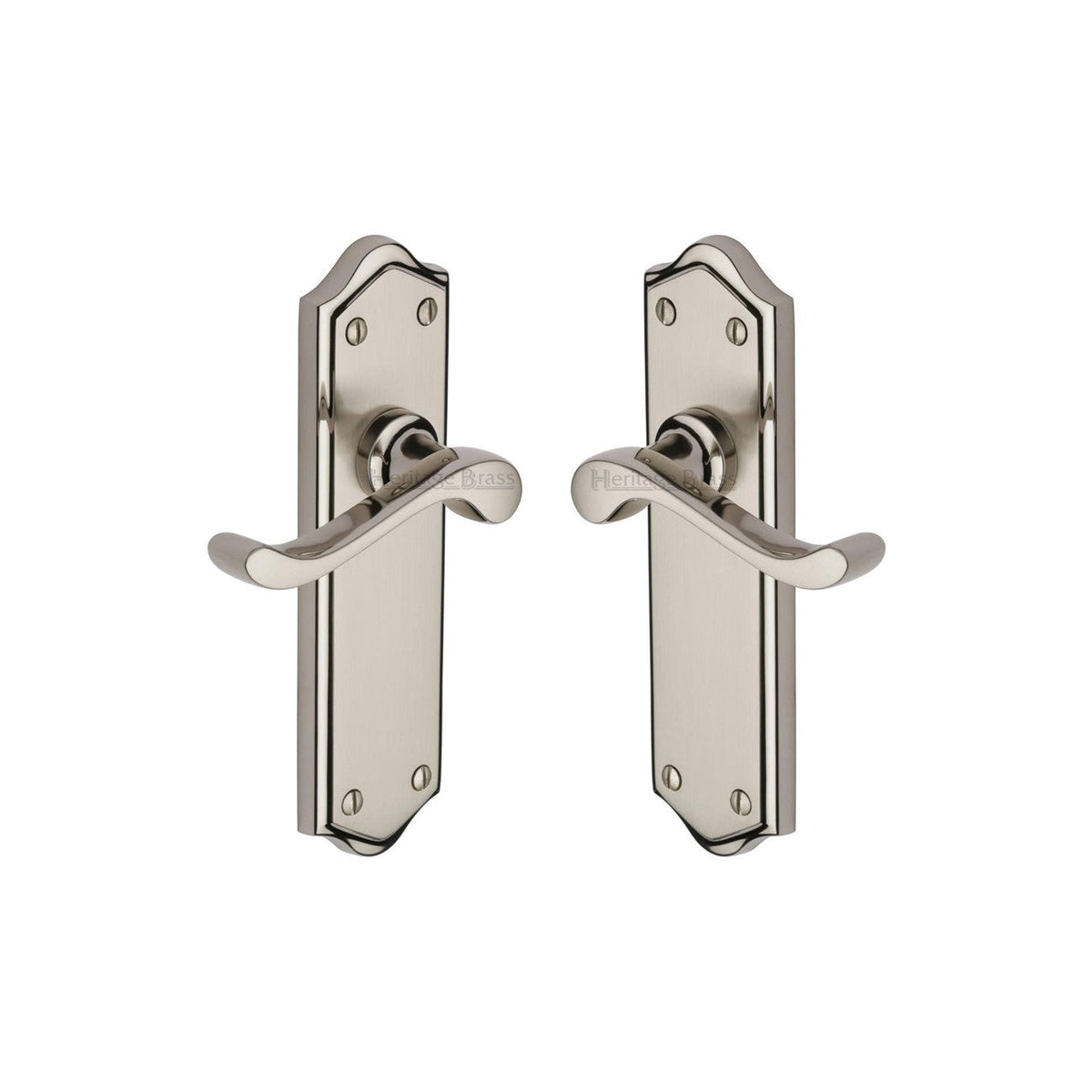 Buckingham Door Handle on Plate by M Marcus - Heritage Brass