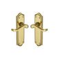 Buckingham Door Handle on Plate by M Marcus - Heritage Brass