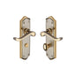 Buckingham Door Handle on Plate by M Marcus - Heritage Brass