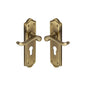 Buckingham Door Handle on Plate by M Marcus - Heritage Brass