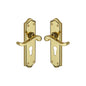 Buckingham Door Handle on Plate by M Marcus - Heritage Brass