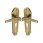 Waldorf Door Handle on Plate by M Marcus - Heritage Brass