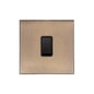 Windsor Range Matt Antique Brass Switches & Sockets, WN92 - 1 Gang Rocker Switch by Heritage Brass By M-Marcus
