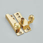 Lockable Reeded Knob Sash Fastener
