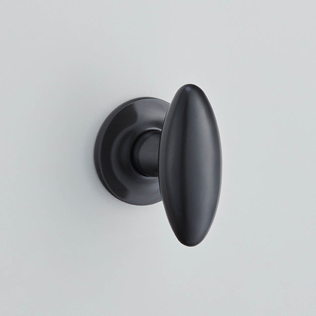 ZEPPELIN MORTICE KNOB ON PLAIN COVERED ROSE
