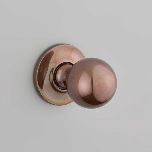 Ball Knob on Covered Rose