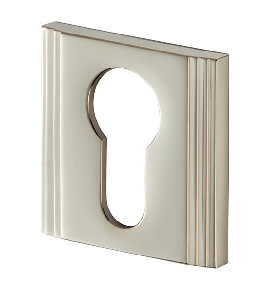 SQUARE STRAIGHT STEP ESCUTCHEON EURO PROFILE