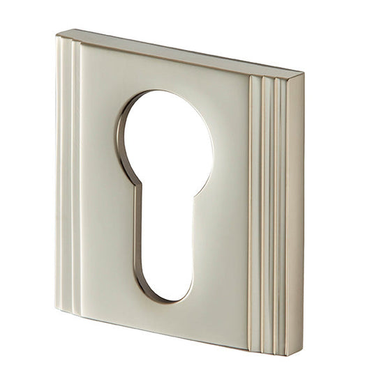 SQUARE STRAIGHT STEP ESCUTCHEON EURO PROFILE