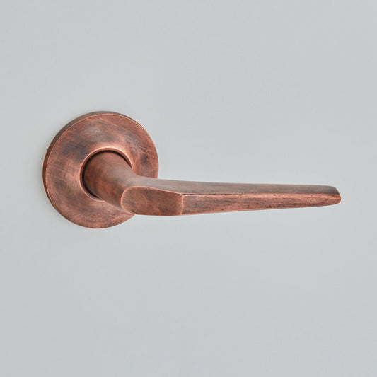 Brockton Lever on Plain Covered Rose, Unsprung-251COV57A