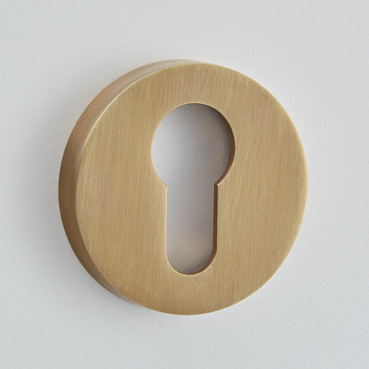 Round Euro Profile Escutcheon Uncovered