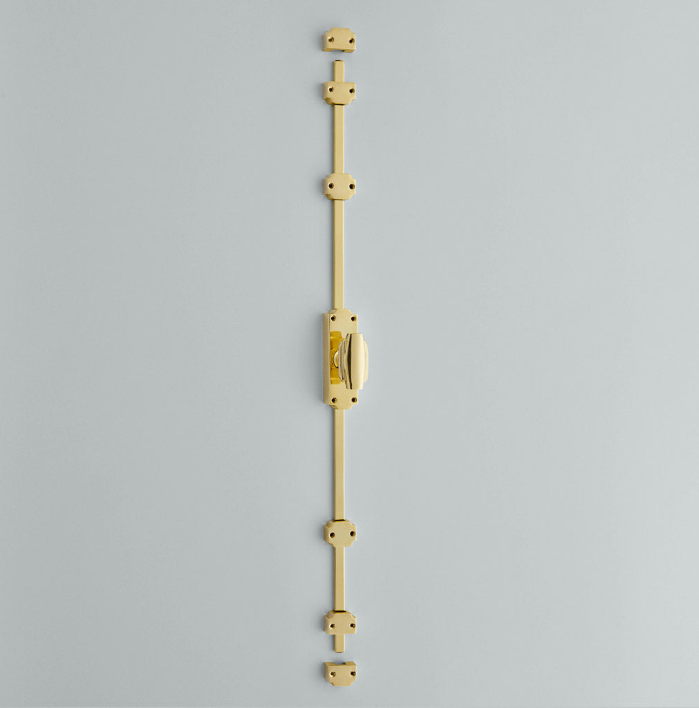 Espagnolette Bolt with Art Deco Knob