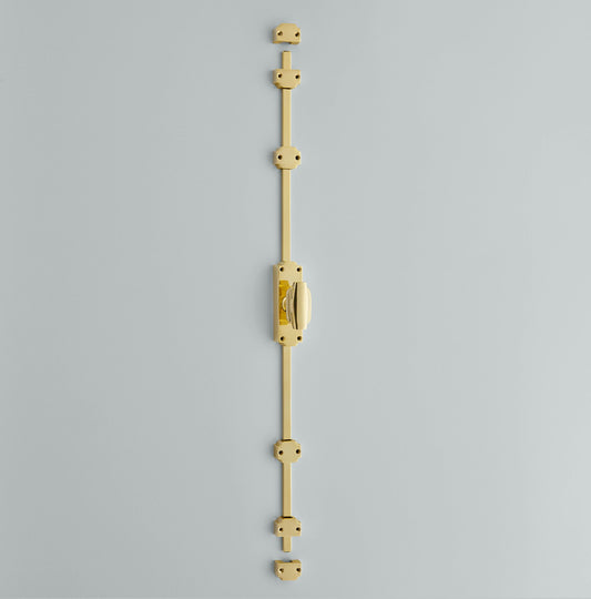 Espagnolette Bolt, Art Deco Knob - Lockable-6001L