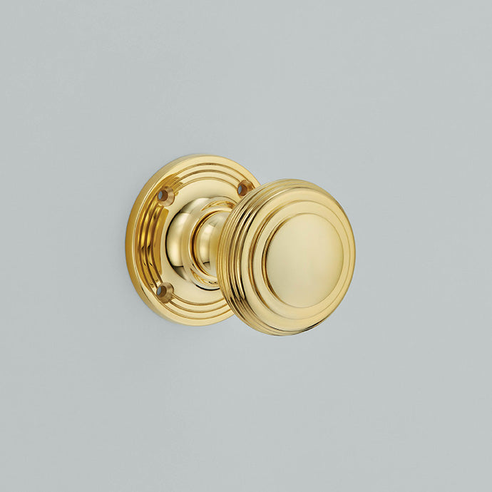 REEDED & STEPPED CUSHION MORT KNOB