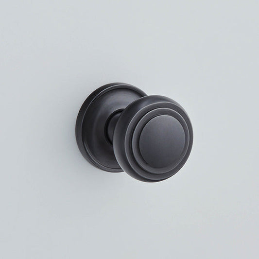 STEPPED CUSHION KNOB MORTICE ON RAISED EDGE COV ROSE