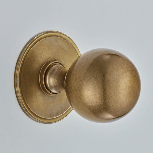Ball Centre Door Knob On Round Rose