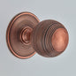old-REEDED BALL CENTRE DOOR KNOB
