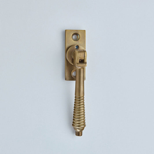 Lockable Window Espagnolette Handle Reeded
