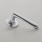 Elegance Door Handle on Plain Covered Rose