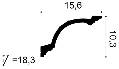Orac Decor, C217F Flexible Cornice Moulding, Cornice Moulding, Cornice Moulding, Flexible Cornice Moulding
