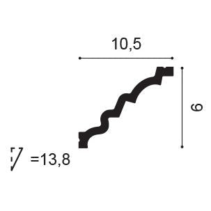 C326 Border L200xH9xW10.5 (cm)   ~ €/ Per Mtr