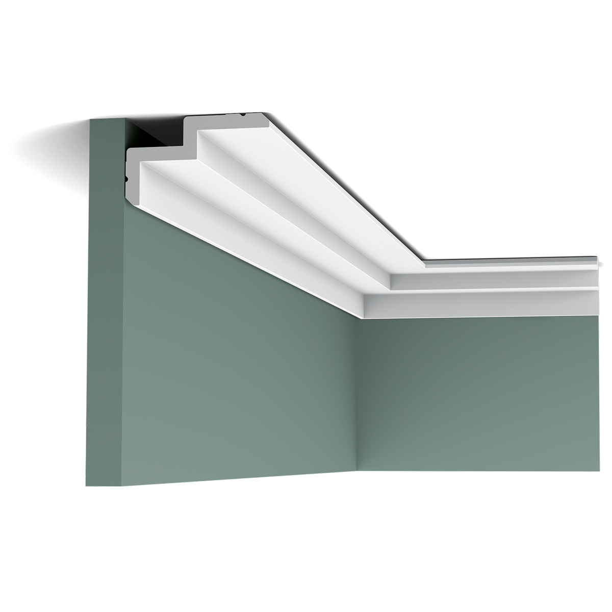 Orac Decor, C390 Cornice Moulding, Cornice Moulding, Concealed Light Moulding, Cornice Moulding