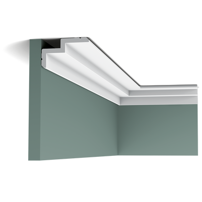 Orac Decor, C390 Cornice Moulding, Cornice Moulding, Concealed Light Moulding, Cornice Moulding