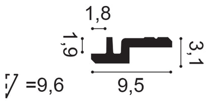 Orac Decor, C394 Cornice Moulding, Cornice Moulding, Cornice Moulding
