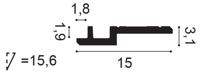 Orac Decor, C395 Concealed Light Moulding, , Concealed Light Moulding