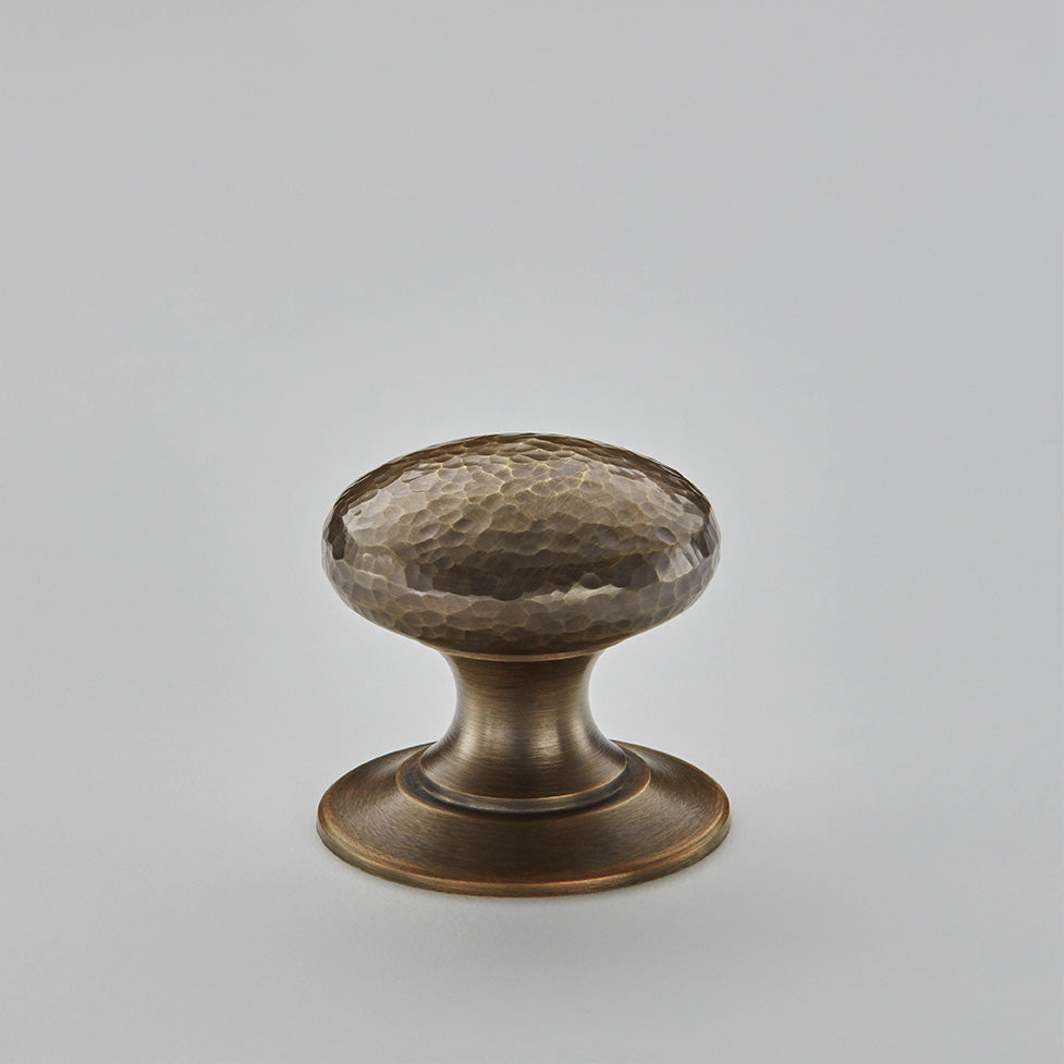 Hammered Cushion Cabinet Knob 32mm