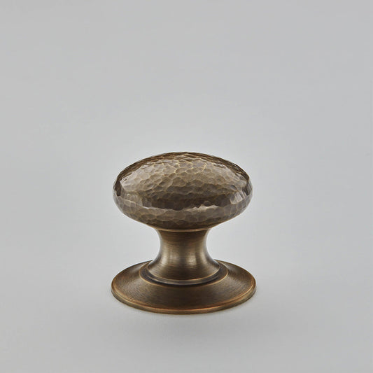 Hammered Cushion Cabinet Knob 32mm