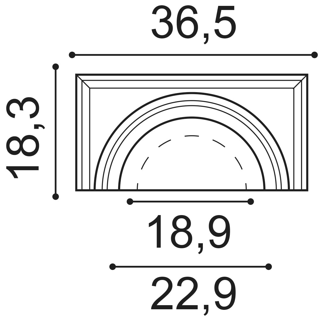 Orac Decor, K1111 Decorative Element, Decorative Element, Decorative Element