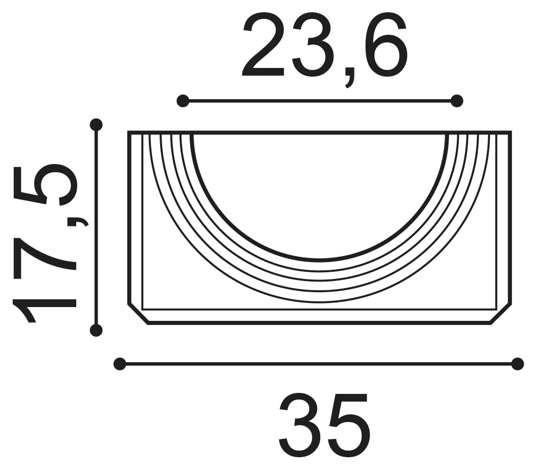 Orac Decor, K1131 Decorative Element, Decorative Element, Decorative Element