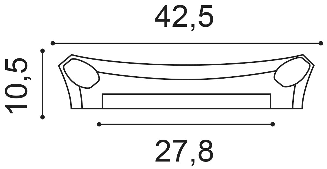 Orac Decor, K251 Decorative Element, Decorative Element, Decorative Element